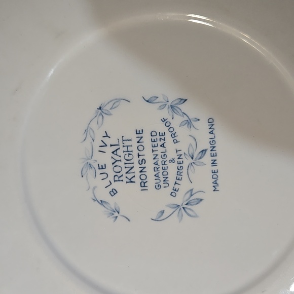 Vintage plate blue ivy - Picture 2 of 2